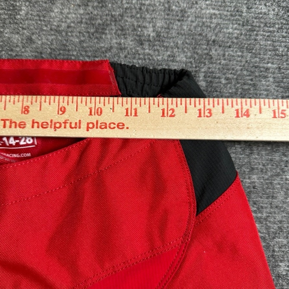 Fox Racing 180 Motocross Riding Pants Red Black Youth 12-14-28 - Picture 10 of 14